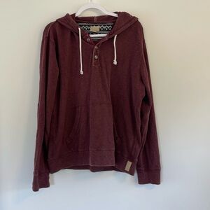 Burgundy Lucky Brand Hoodie
